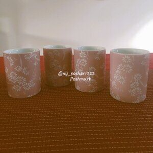 *𝓥𝓲𝓷𝓽𝓪𝓰𝓮 𝑰𝒓𝒊𝒄𝒆 1950s-60s Imported Japanese Cups Pink (4pcs)